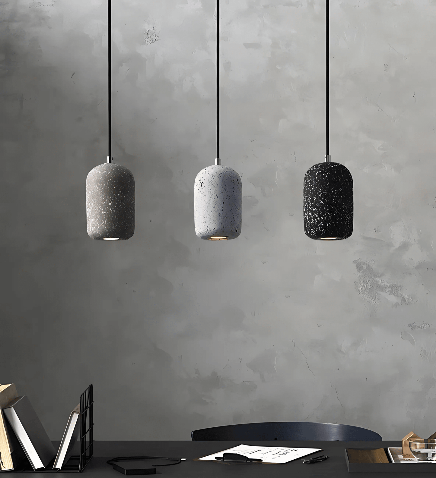 Kiva Cast | Hängeleuchte aus Beton im Industrial-Design mit LED-Technik