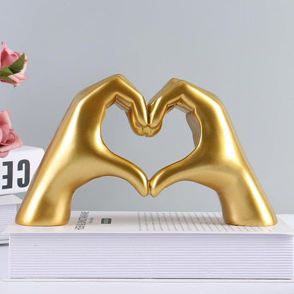 LoveSculpt Figur | Dekorative Holzskulptur, handgefertigt für wohnliche Akzente