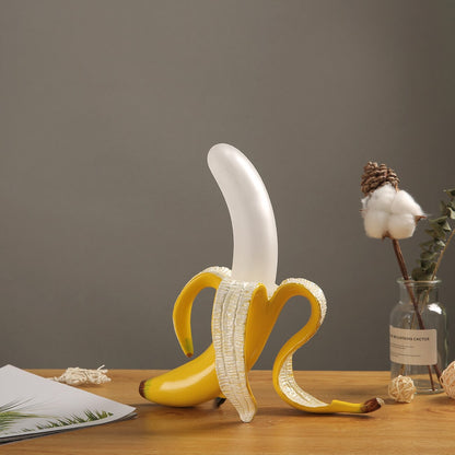 Lunara Deco | Art-Déco-Tischlampe im Bananenblatt-Design