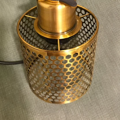 HiveGlim - Geometrische Glas Hängelampe mit Wabendesign - Vintage Loft Lighting