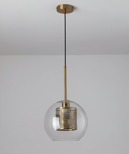 HiveGlim - Geometrische Glas Hängelampe mit Wabendesign - Vintage Loft Lighting