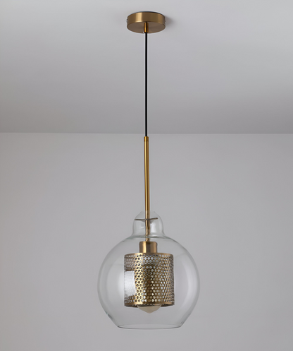 HiveGlim - Geometrische Glas Hängelampe mit Wabendesign - Vintage Loft Lighting