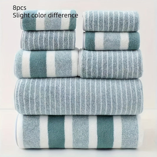 AquaPlush handdoekenset van 8 stuks | Zachte badhanddoeken van koraalfleece