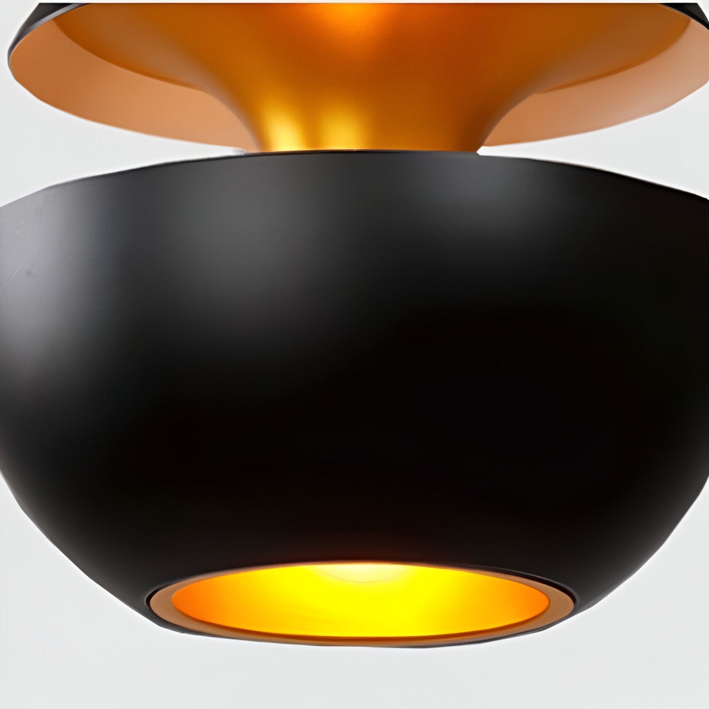 AppleGlow Pendelleuchte – Künstlerische E27 Hängelampe in Schwarz-Weiß mit Sonnendesign