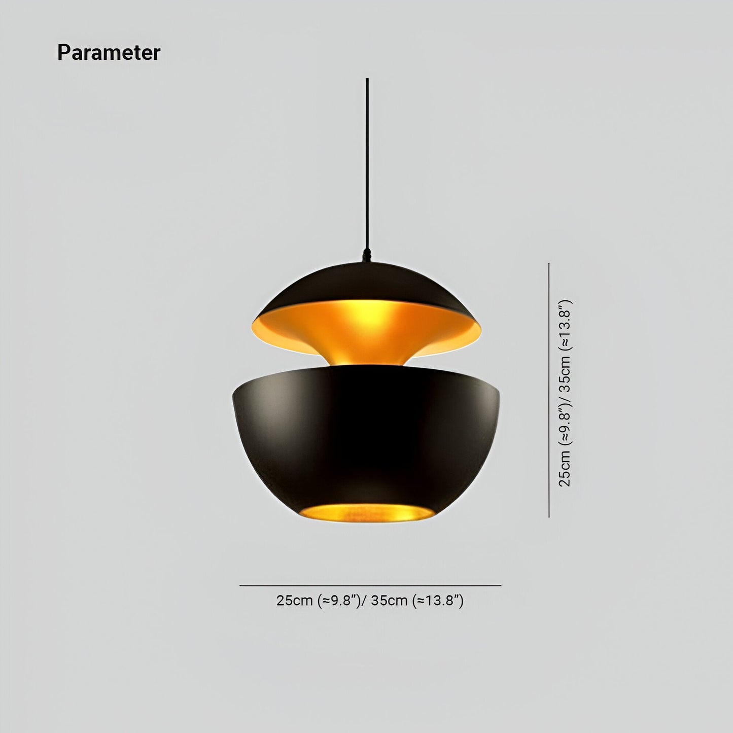 AppleGlow Pendelleuchte – Künstlerische E27 Hängelampe in Schwarz-Weiß mit Sonnendesign