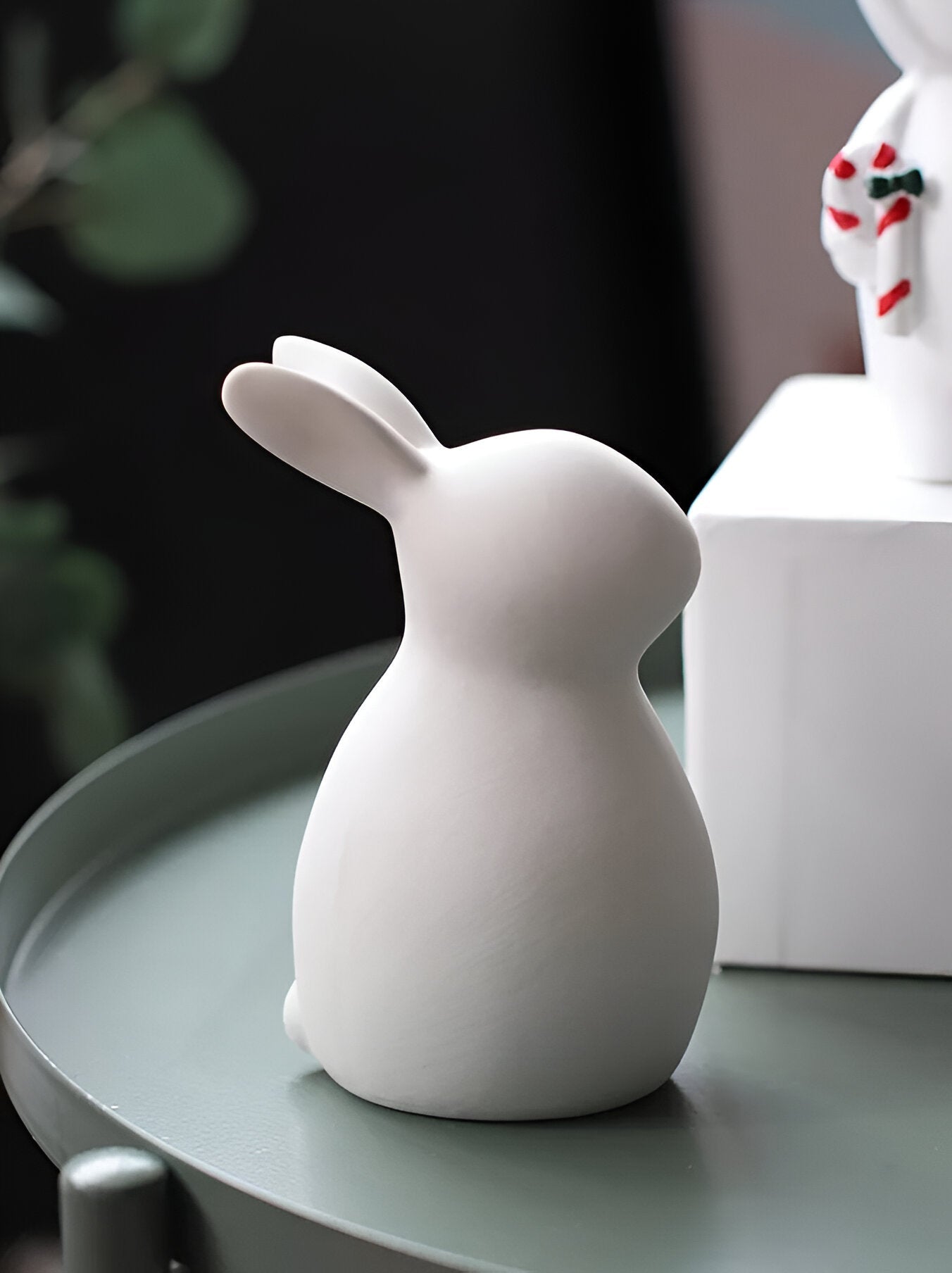ConeyBliss Set | Minimalistische Keramik-Osterhasen in Weiß – stilvolle Frühlingsdeko