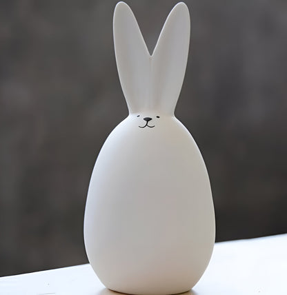 ConeyBliss Set | Minimalistische Keramik-Osterhasen in Weiß – stilvolle Frühlingsdeko