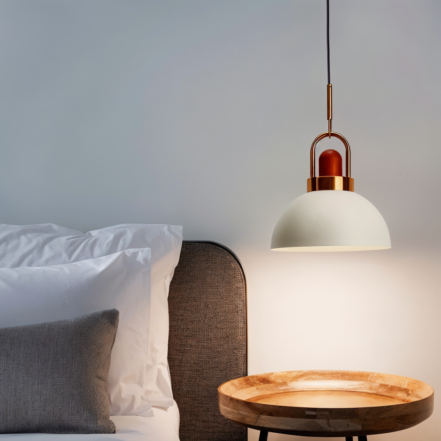 LumiMacaron Lampe | Nordische Metall-Pendelleuchte mit LED, modernes Macaron-Design