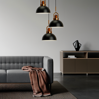 LumiMacaron Lampe | Nordische Metall-Pendelleuchte mit LED, modernes Macaron-Design