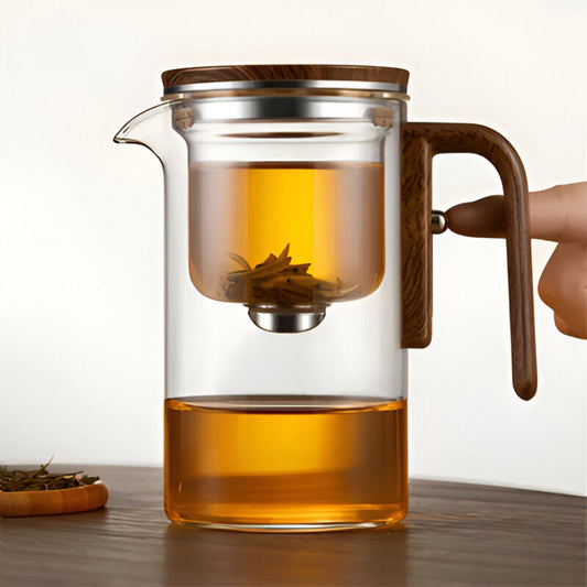 Vitrella Brew | Glas-Teekanne mit Sieb für losen Tee im stilvollen Design
