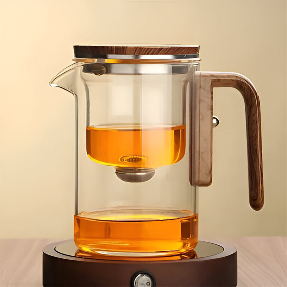 Vitrella Brew | Glas-Teekanne mit Sieb für losen Tee im stilvollen Design
