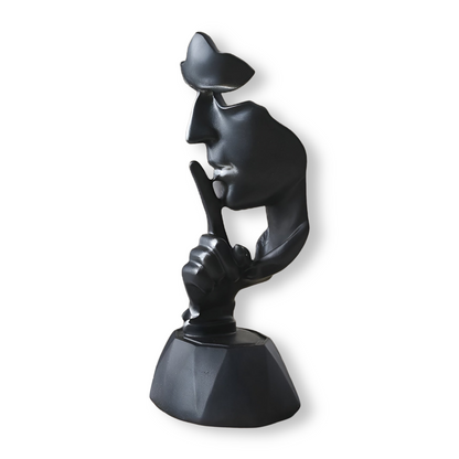 Expressive Face – Moderne abstrakte Gesichtsskulptur aus Harz für stilvolle Deko in Wohnzimmer & Büro