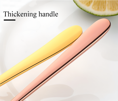 Liora Forks | 4-teiliges Edelstahl-Gabelset in Regenbogenoptik