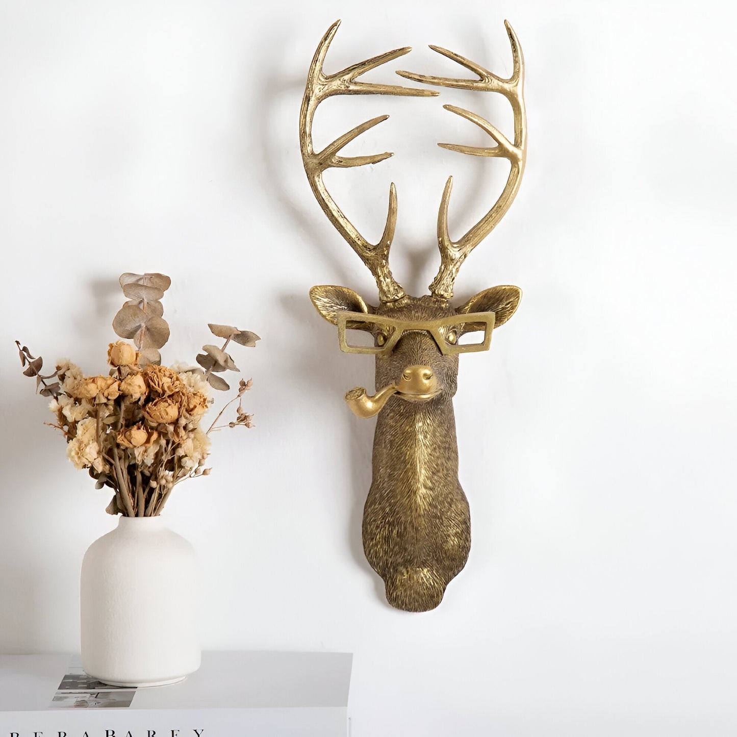 Golden Head | Multifunktionaler Wandhaken – Dekorative Wandaufbewahrung