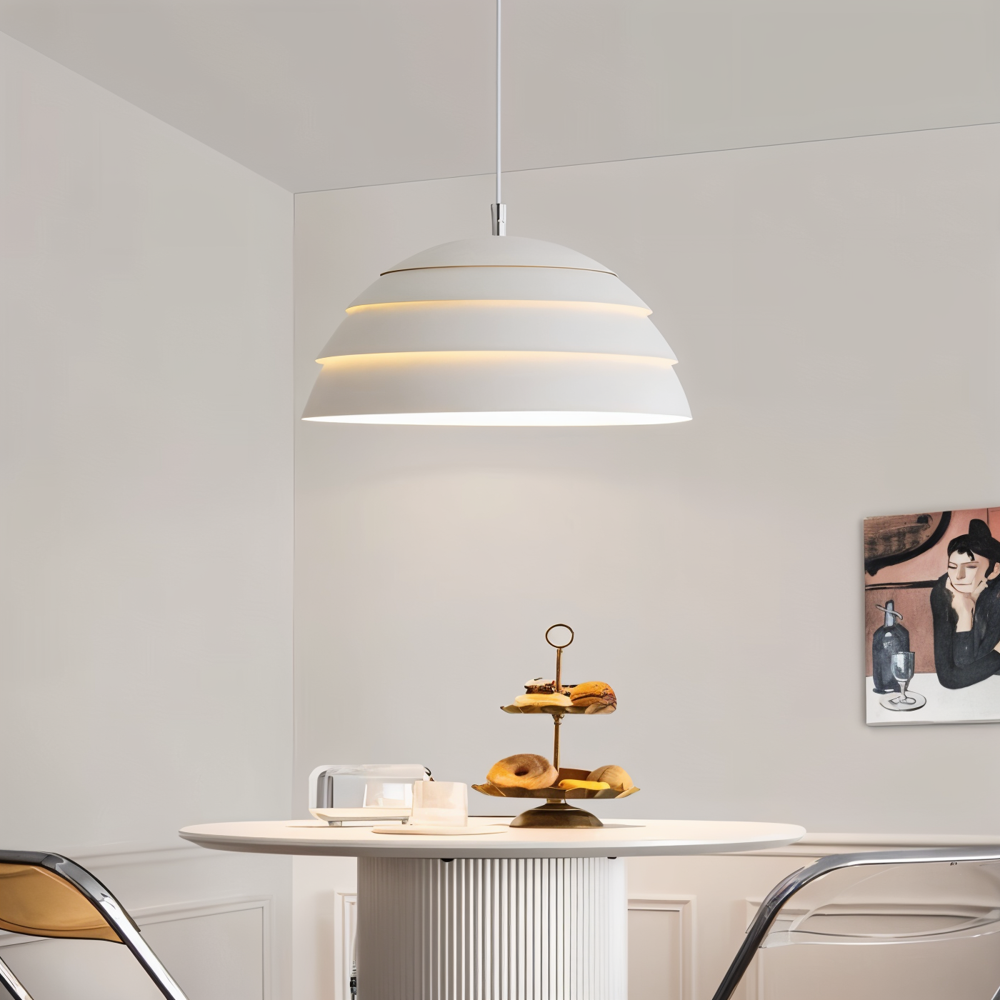 Lunava | Minimalistische Pendelleuchte mit Kuppelschirm