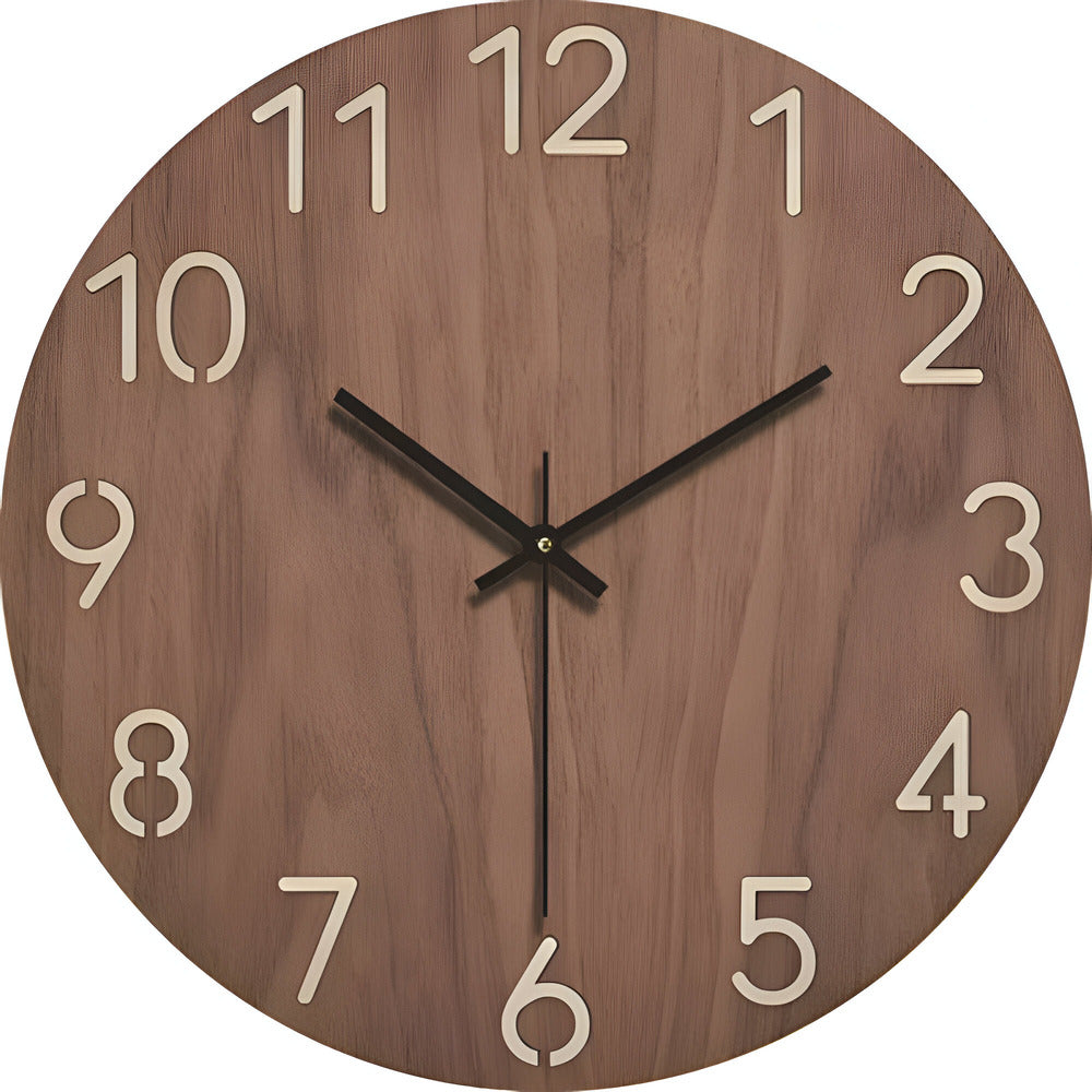 Arista Lignum | Minimalistische Wanduhr aus Holz im skandinavischen Design