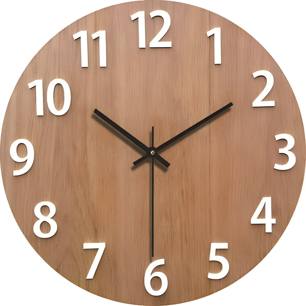 Arista Lignum | Minimalistische Wanduhr aus Holz im skandinavischen Design
