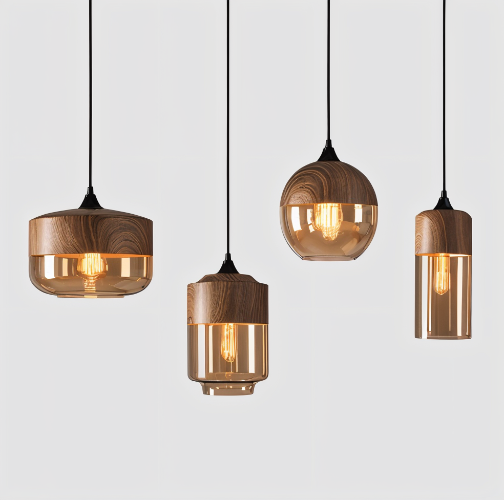 Nordic Gleam – Moderne Retro Glas Pendelleuchte im Loft-Stil