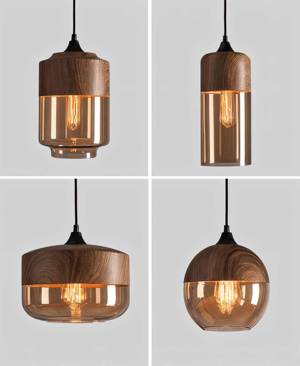 Nordic Gleam – Moderne Retro Glas Pendelleuchte im Loft-Stil