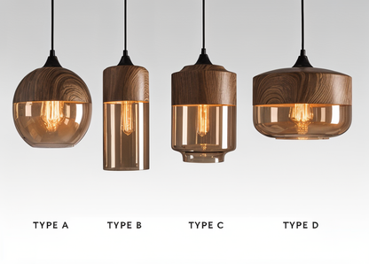 Nordic Gleam – Moderne Retro Glas Pendelleuchte im Loft-Stil