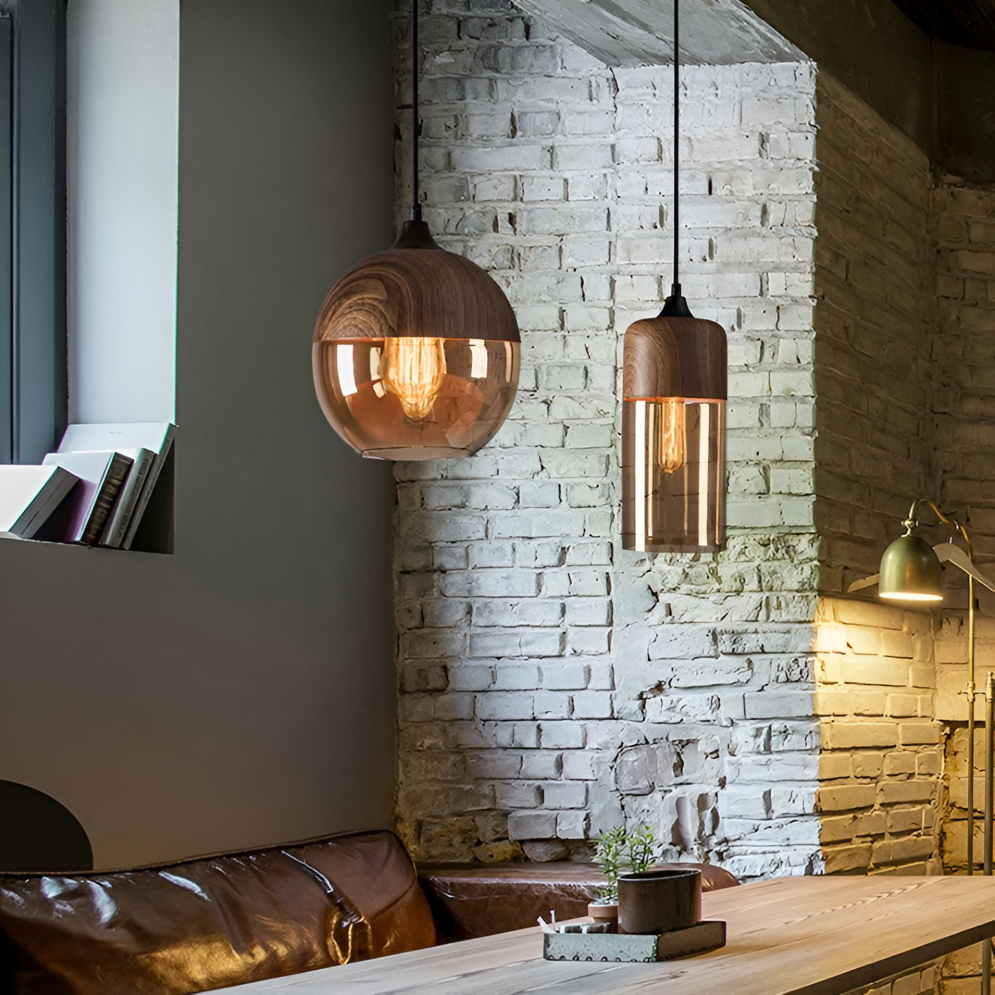 Nordic Gleam – Moderne Retro Glas Pendelleuchte im Loft-Stil