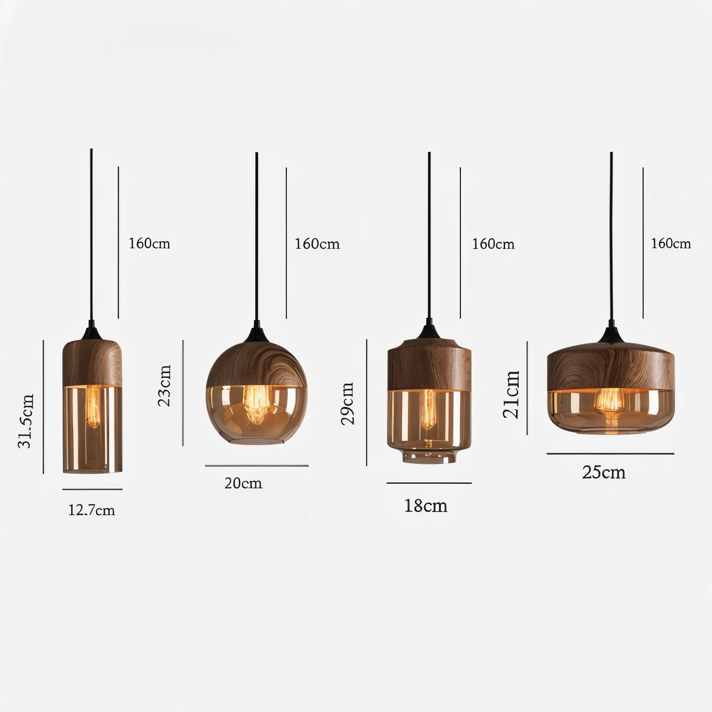 Nordic Gleam – Moderne Retro Glas Pendelleuchte im Loft-Stil