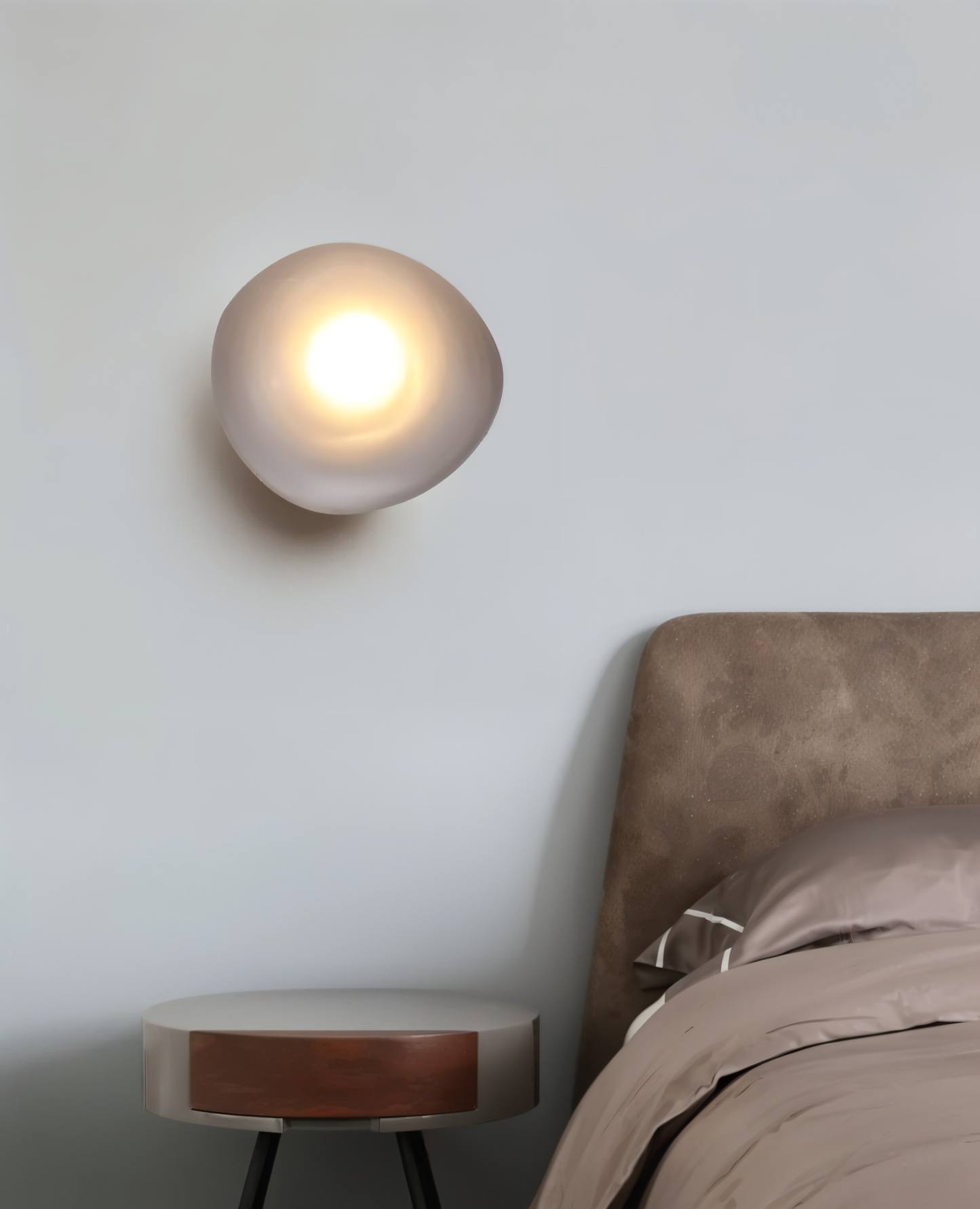 PebbleHue WallLight | LED Glas-Wandleuchte | Nordisches Design & Warmweißes Licht