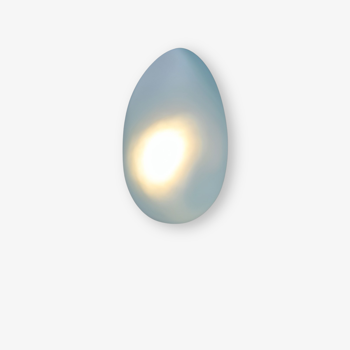 PebbleHue WallLight | LED Glas-Wandleuchte | Nordisches Design & Warmweißes Licht