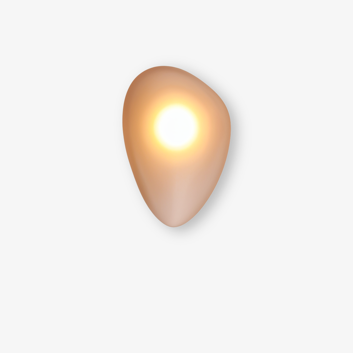 PebbleHue WallLight | LED Glas-Wandleuchte | Nordisches Design & Warmweißes Licht