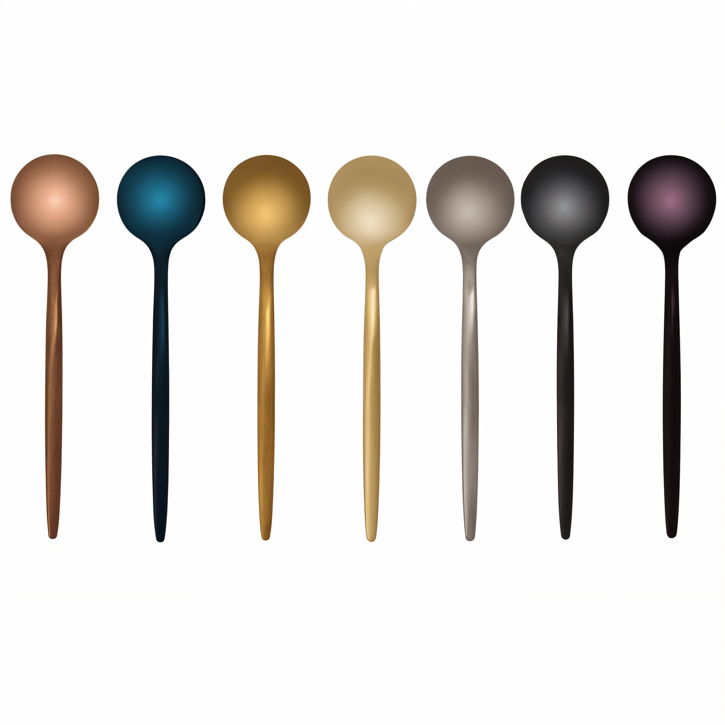 Liora Spoons | 4-teiliges Teelöffelset aus buntem Edelstahl