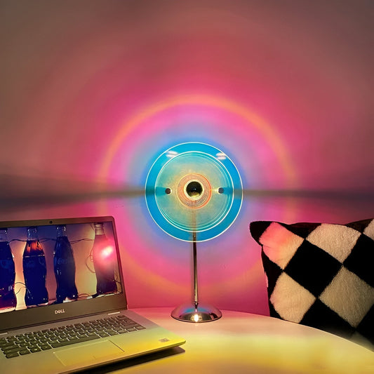 Sylinaea - Retro LED Tischlampe mit Scheibendesign