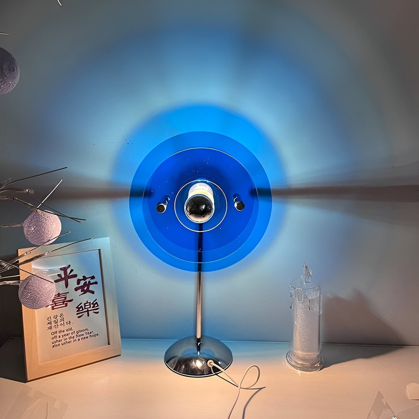Sylinaea - Retro LED Tischlampe mit Scheibendesign