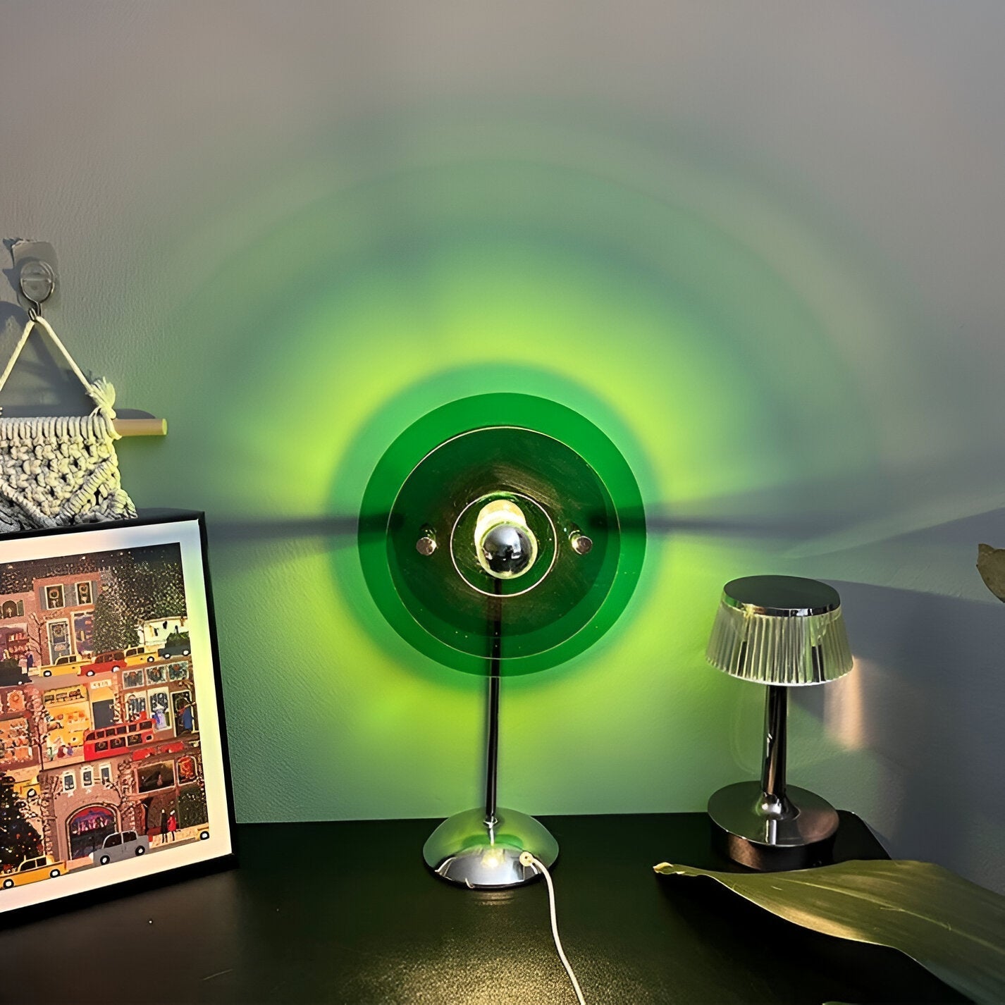 Sylinaea - Retro LED Tischlampe mit Scheibendesign