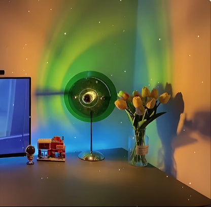 Sylinaea - Retro LED Tischlampe mit Scheibendesign