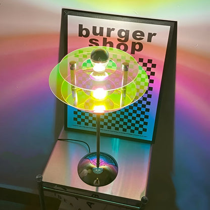 Sylinaea - Retro LED Tischlampe mit Scheibendesign