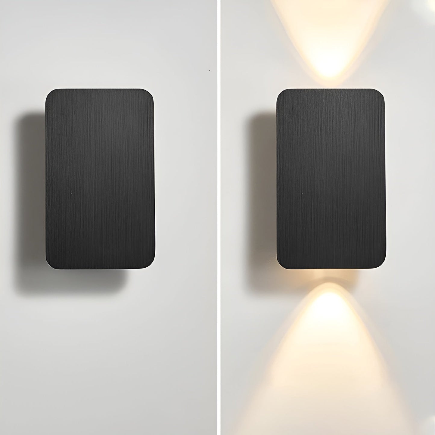 GlowForm Mini | Rechteckige LED-Wandleuchte im minimalistischen Stil für warmes Ambiente