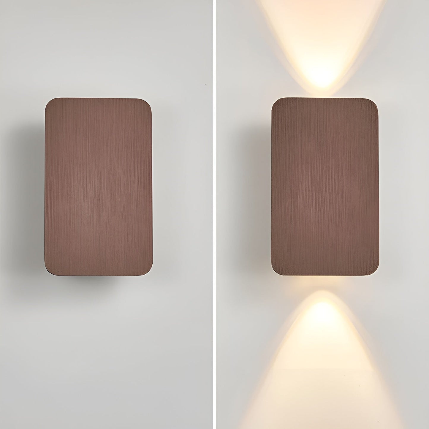 GlowForm Mini | Rechteckige LED-Wandleuchte im minimalistischen Stil für warmes Ambiente