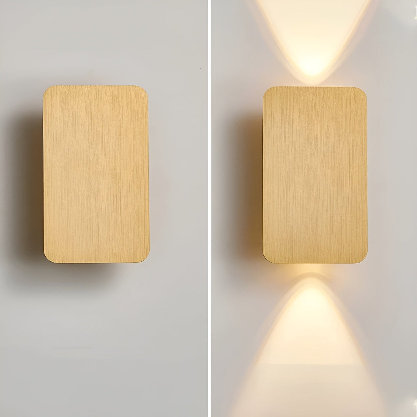 GlowForm Mini | Rechteckige LED-Wandleuchte im minimalistischen Stil für warmes Ambiente