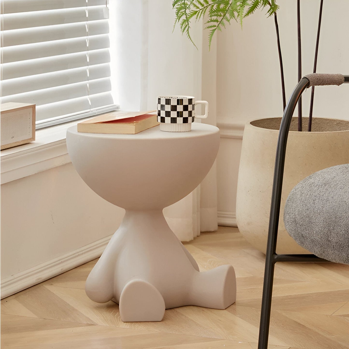 Cirvala | Runde Couchtisch mit eleganter Marmoroptik