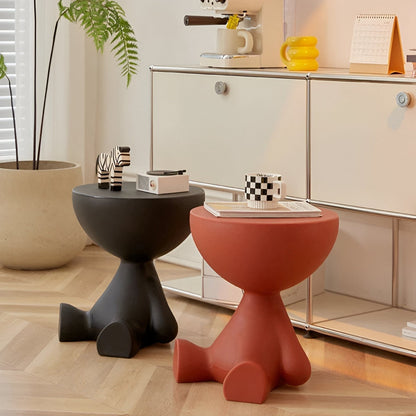 Cirvala | Runde Couchtisch mit eleganter Marmoroptik