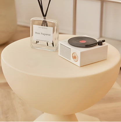 Cirvala | Runde Couchtisch mit eleganter Marmoroptik