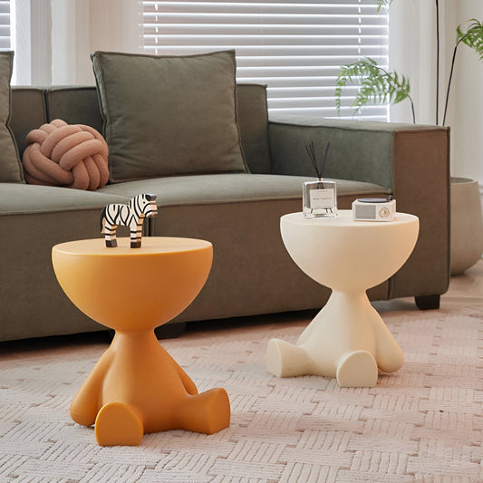 Cirvala | Runde Couchtisch mit eleganter Marmoroptik