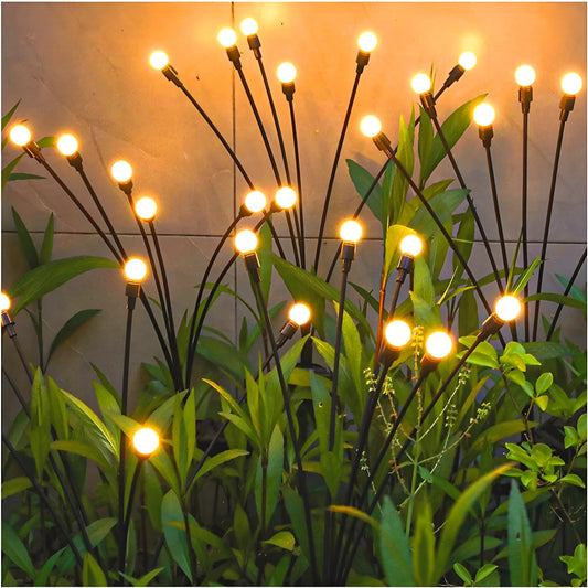 FireflyGlow | Solar Gartenleuchten mit Glühwürmcheneffekt & warmweißem Licht