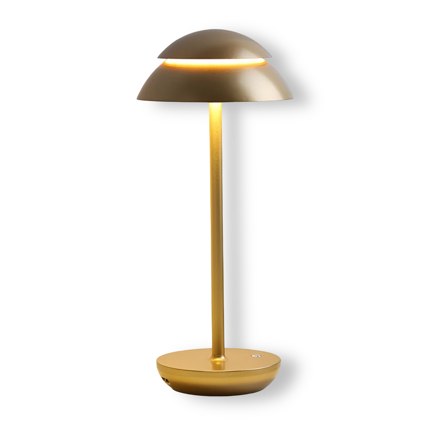 UmbraGlow Slim | Kabellose LED-Tischleuchte mit Schirm im minimalistischen Design