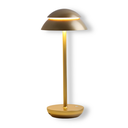 UmbraGlow Slim | Kabellose LED-Tischleuchte mit Schirm im minimalistischen Design