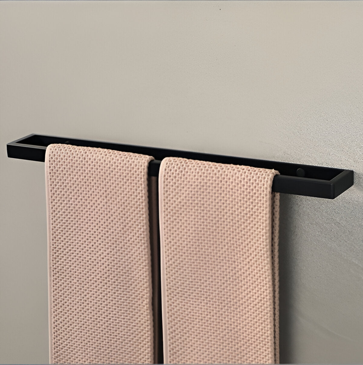UniBlack Handtuchhalter Edelstahl – Wandmontage Handtuchstange 20cm & 40cm