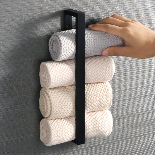 UniBlack Handtuchhalter Edelstahl – Wandmontage Handtuchstange 20cm & 40cm