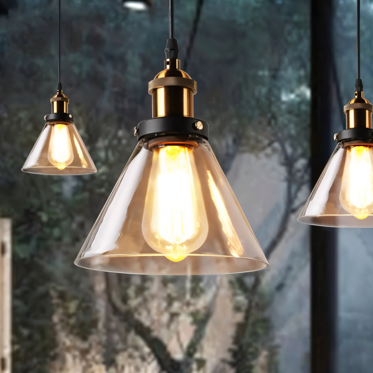 VintaLoft – Elegante Rauchglas Pendelleuchte im Vintage Loft Design