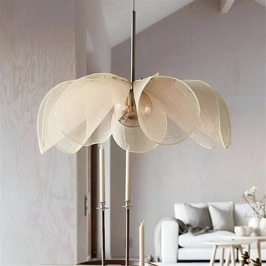 Floruma Lune | Pendelleuchte im floralen Boho-Design aus Glas