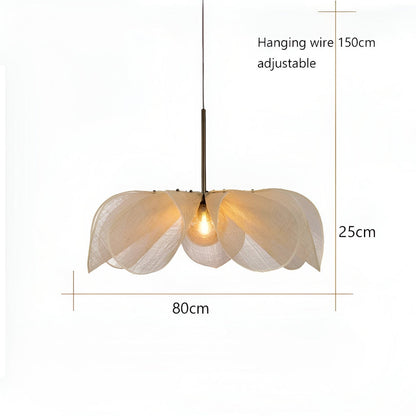 Floruma Lune | Pendelleuchte im floralen Boho-Design aus Glas